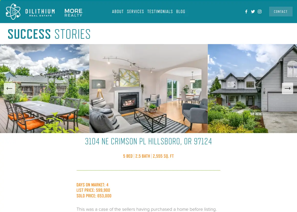 real estate website design